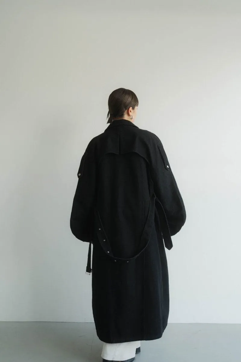 3way Denim Trench Coat/Black