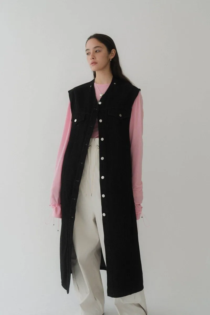 3way Denim Trench Coat/Black