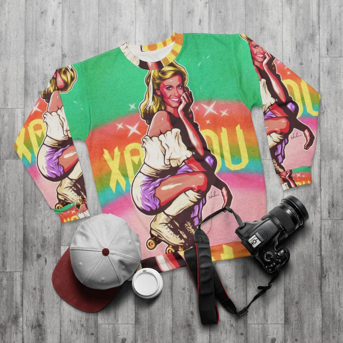 80s Retro Vintage Sweatshirt - Xanadu Inspired Fashion