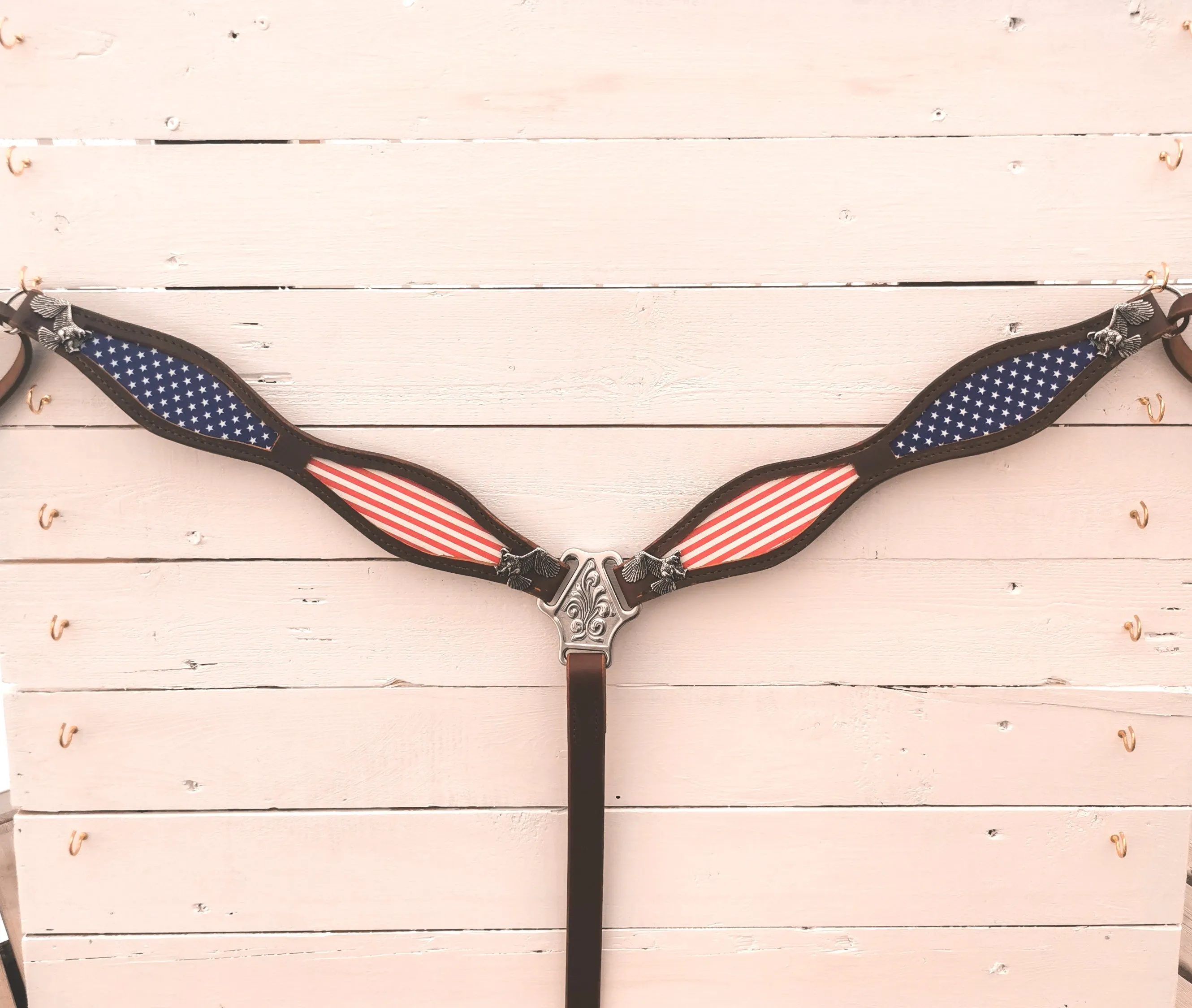American pride inlay western breast collar