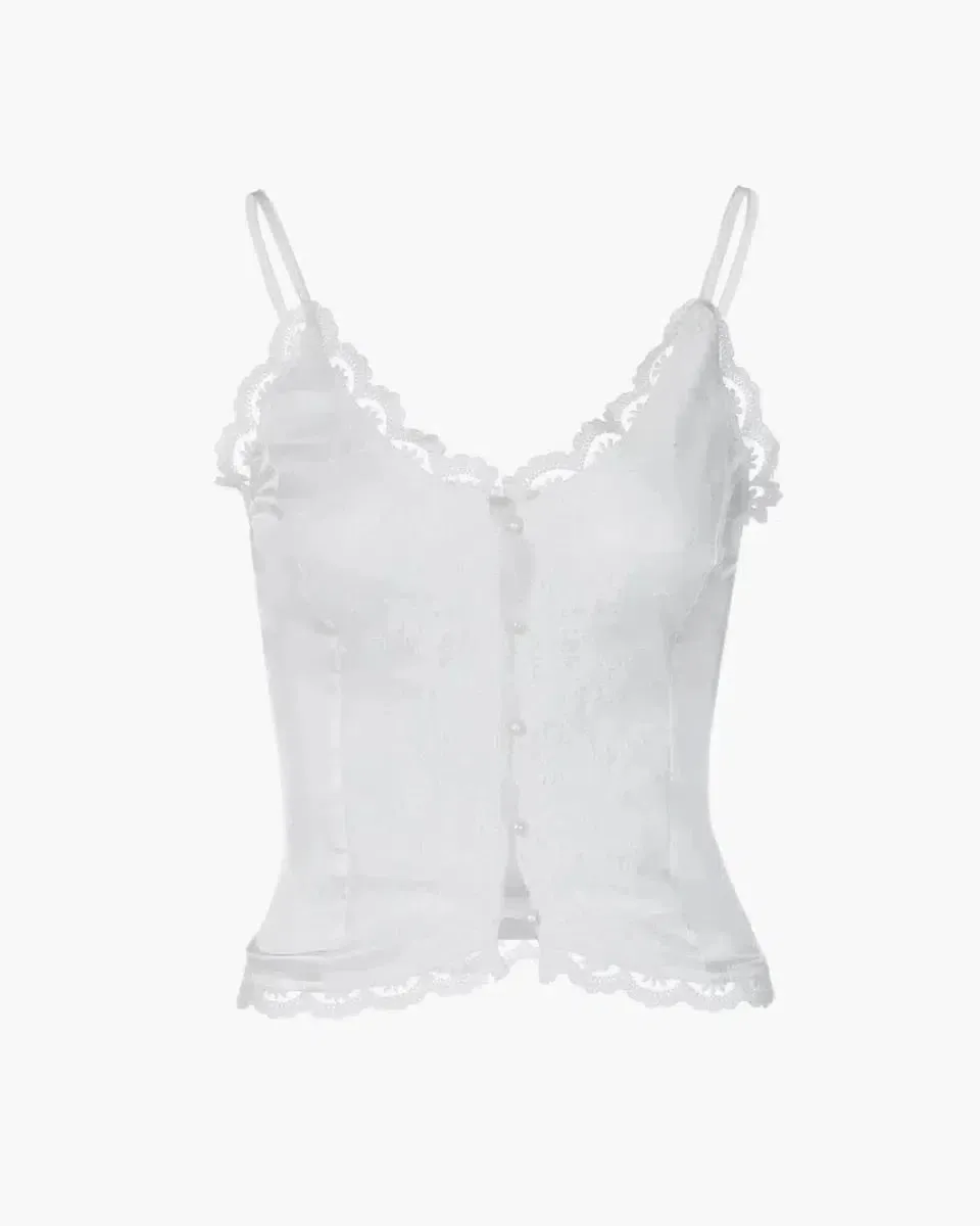 Antonietta – Button-up design – Lace crop top
