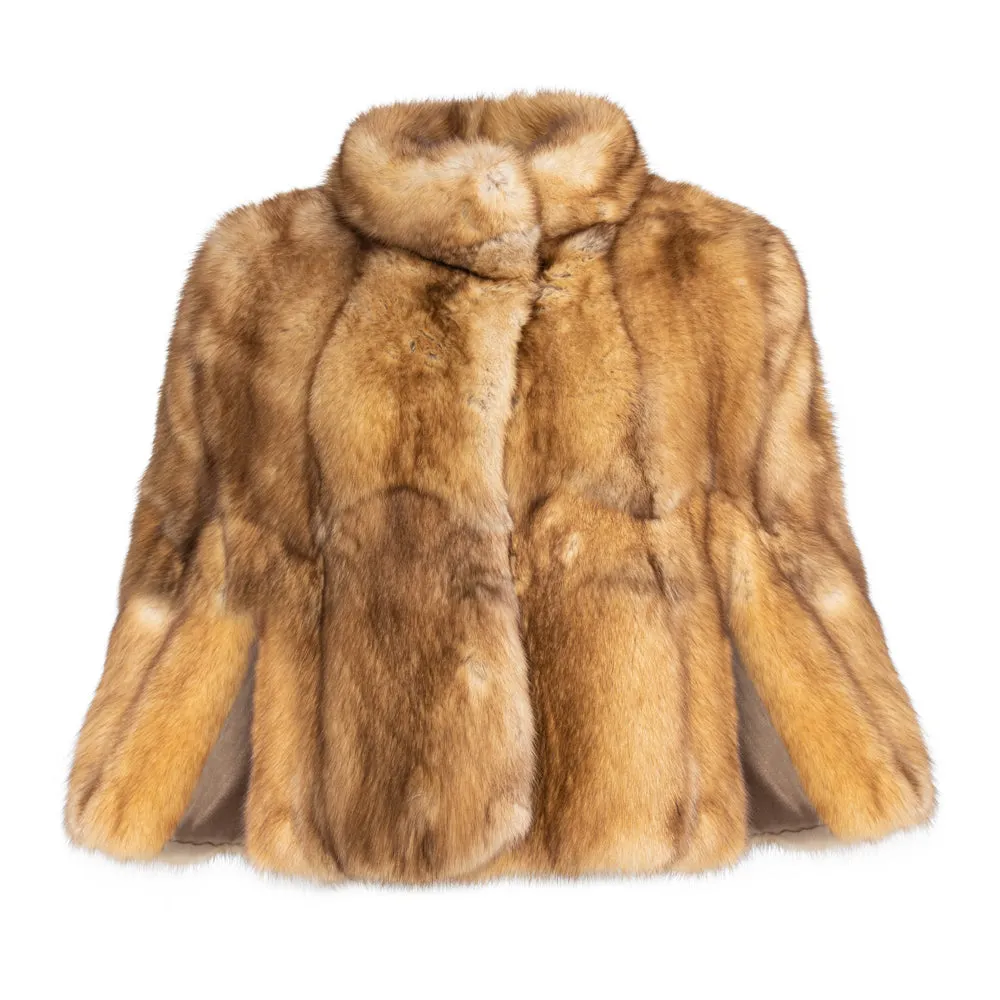 AVA Prestige Canadian sable short capelet