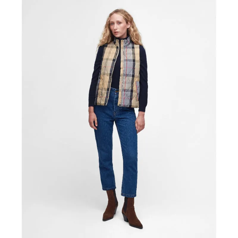 Barbour Corry Ladies Diamond Quilted Gilet - Dress/Dark Navy