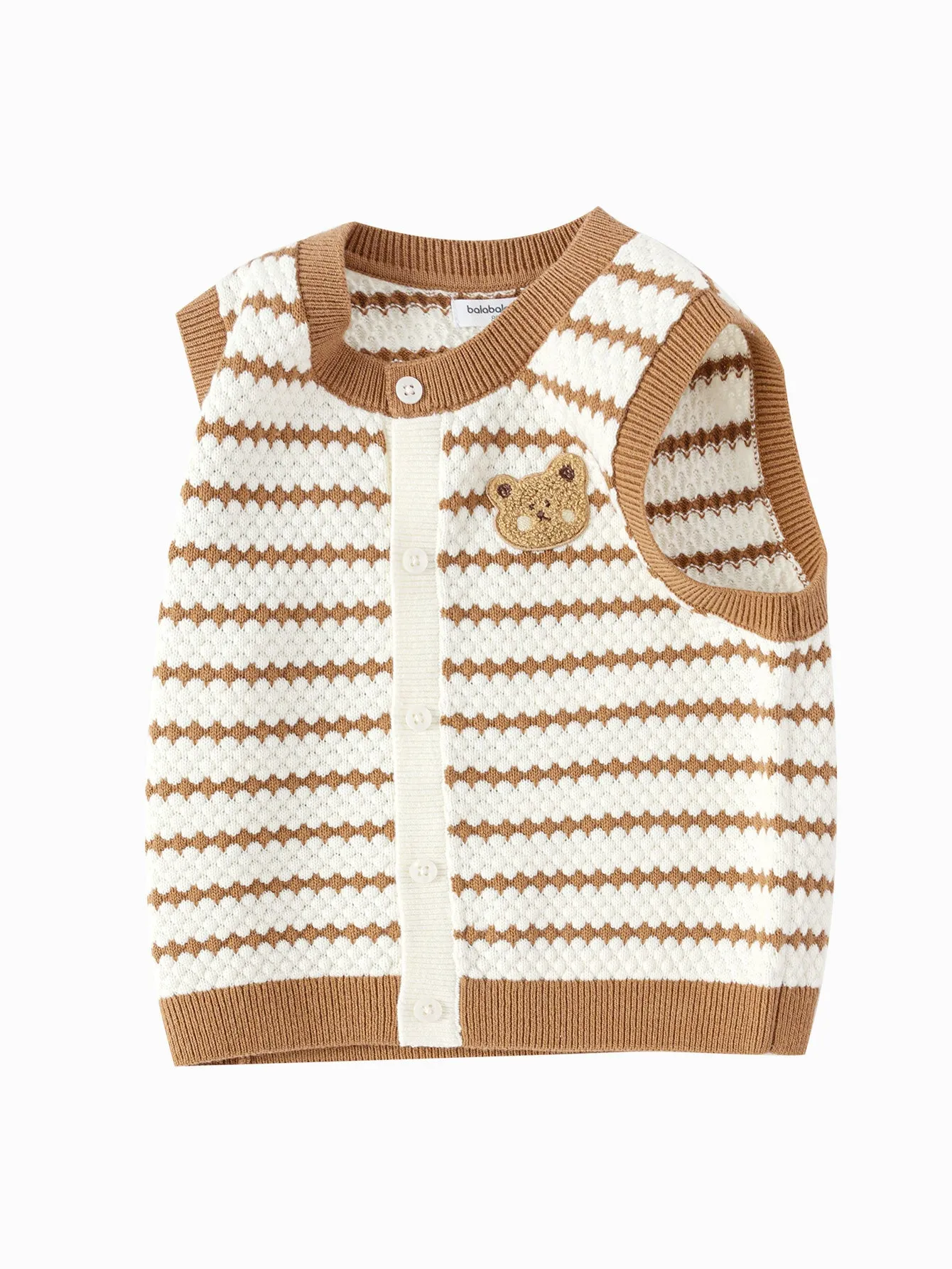 Boy Baby Clothes Stripe Coffee Hue Vest