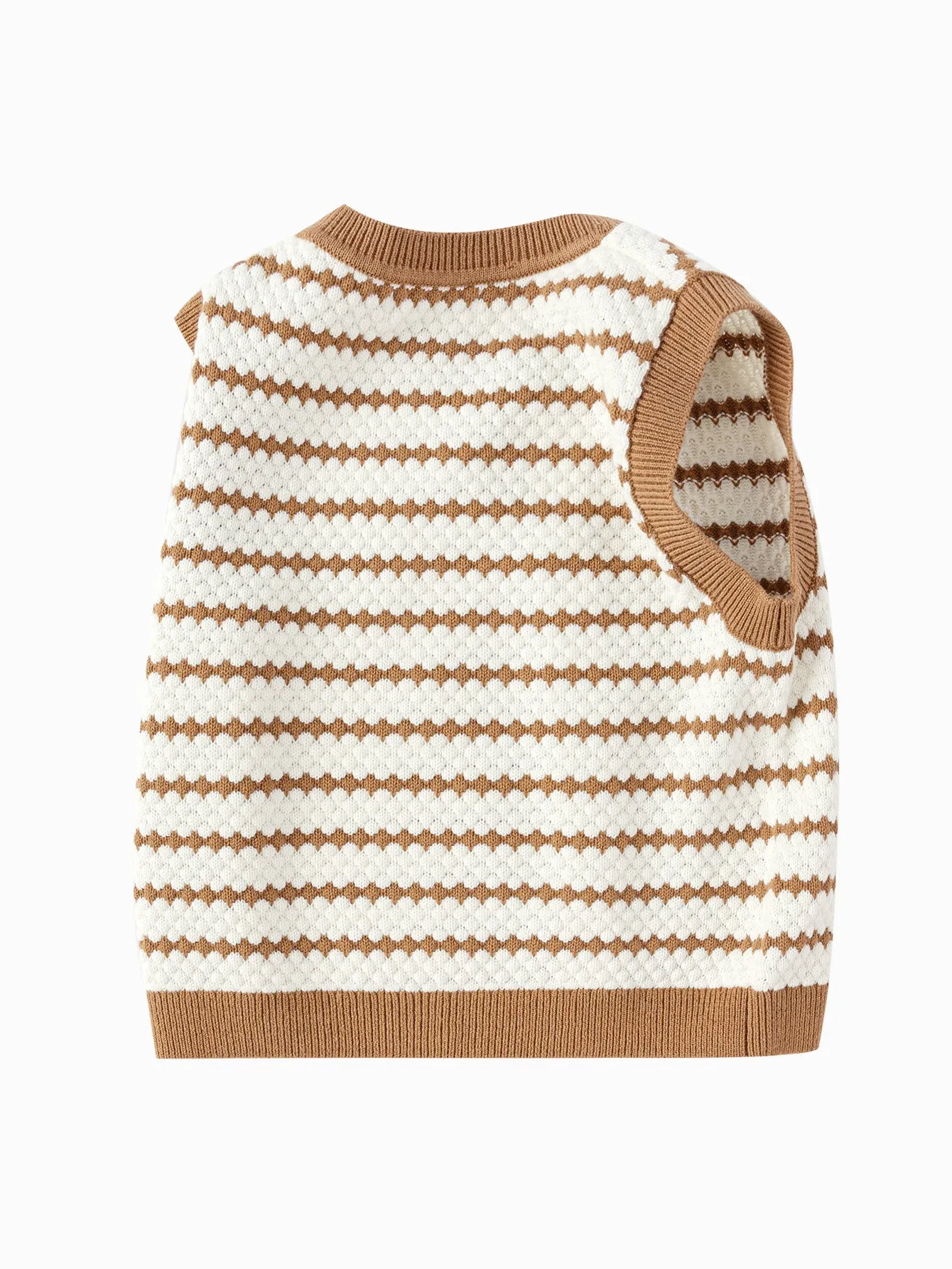 Boy Baby Clothes Stripe Coffee Hue Vest