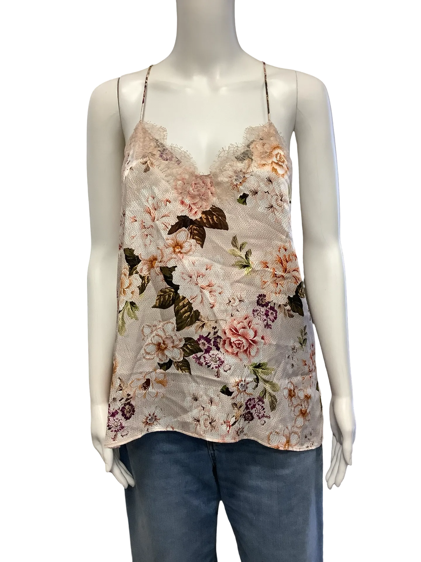 Cami NYC Top V Neck Floral Print Size: S