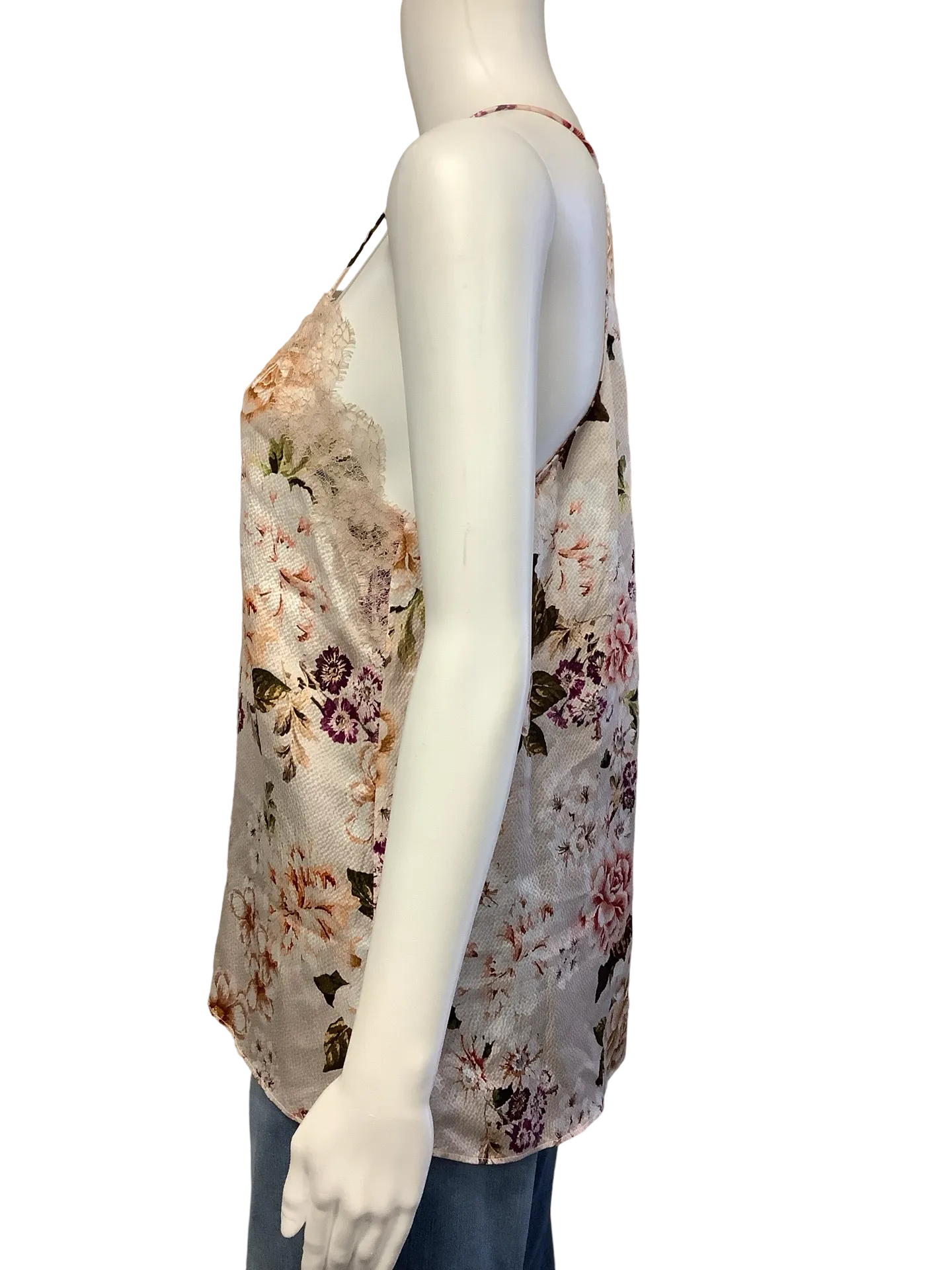 Cami NYC Top V Neck Floral Print Size: S