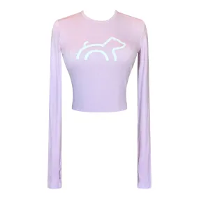 Cloud Haven Long Sleeve Logo Tee Pink