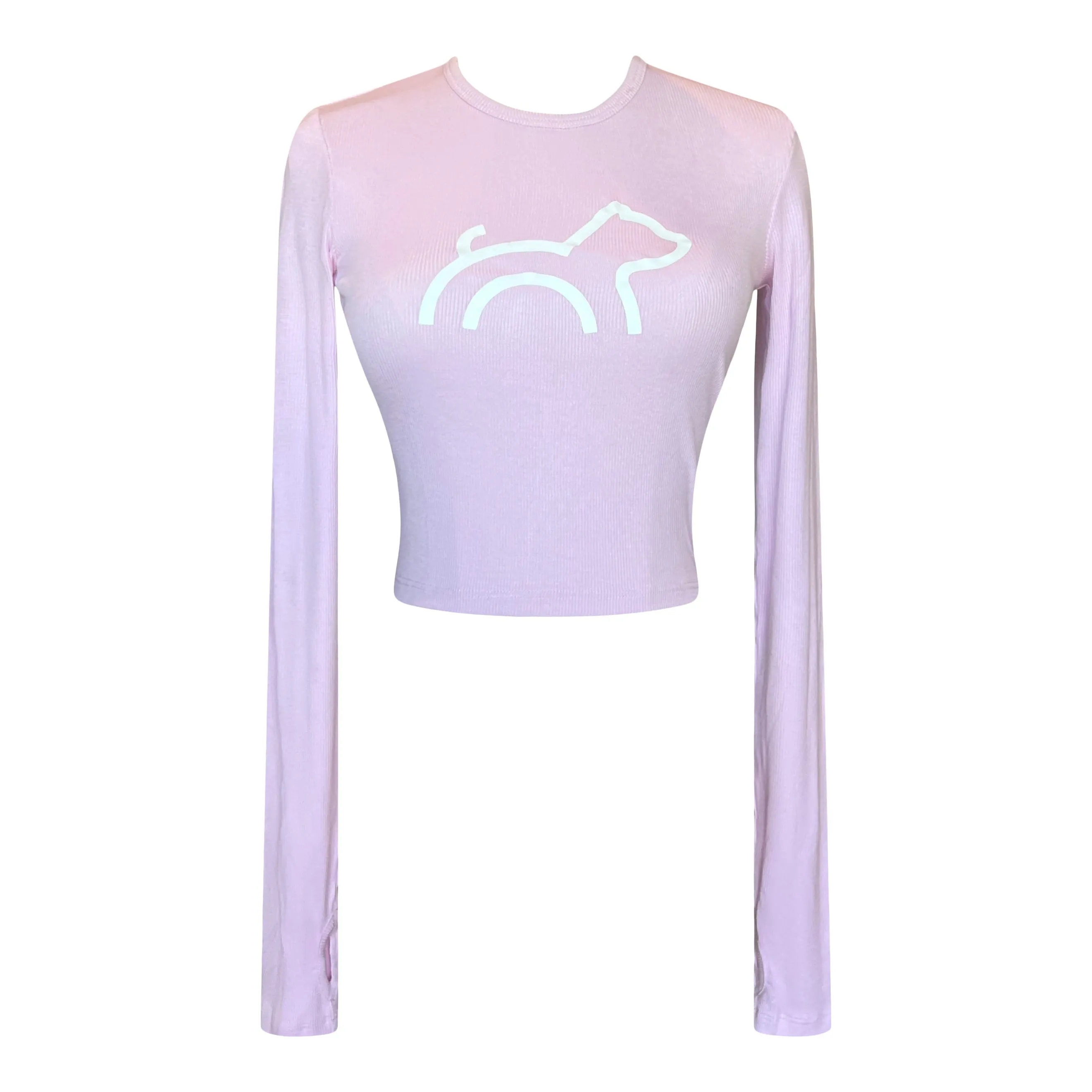 Cloud Haven Long Sleeve Logo Tee Pink