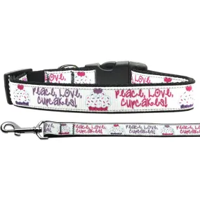 Cupcakes Dog Collar and Leash Set