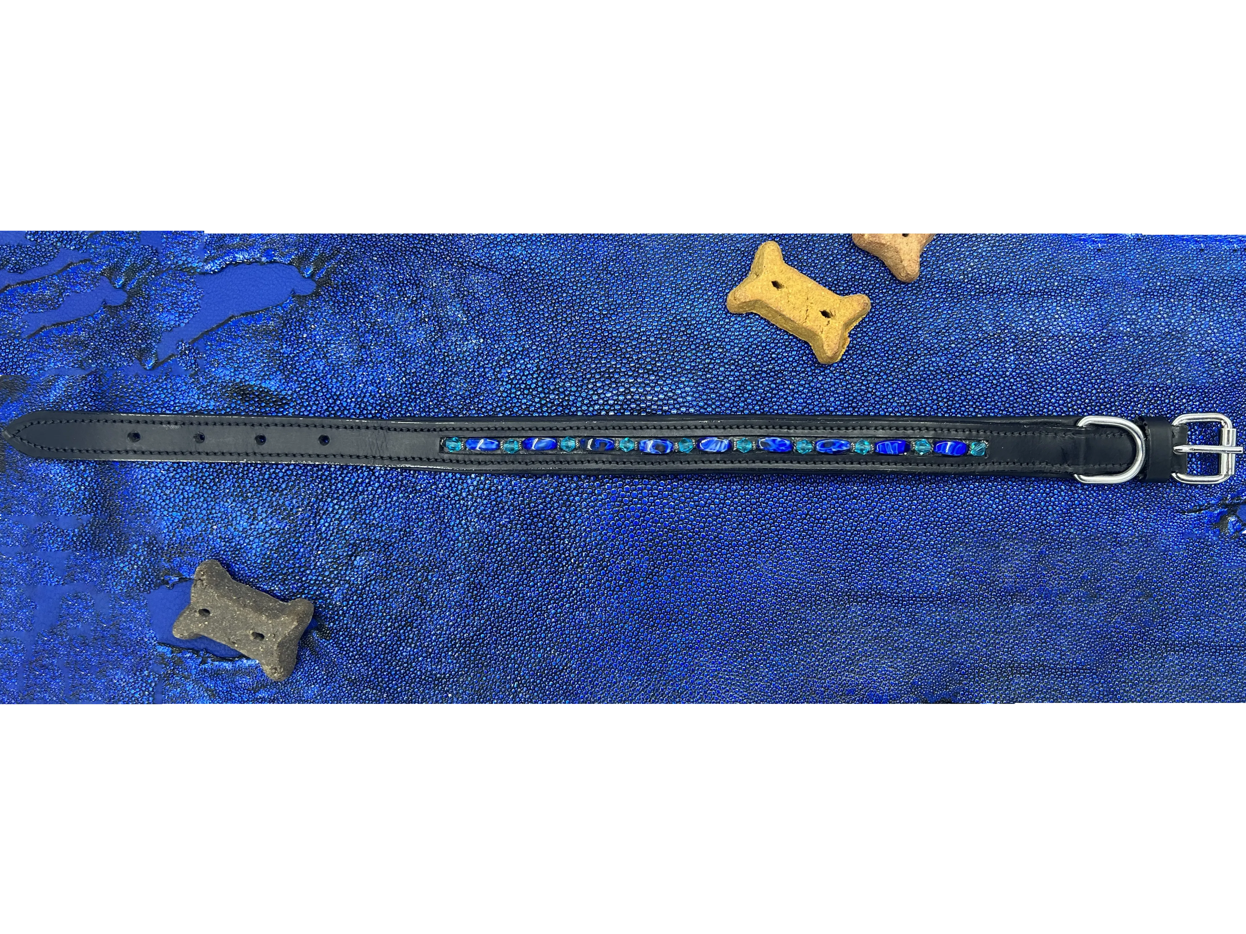 Custom Collar : Blue Sky Dog Collar - Large