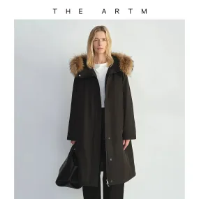Detachable Fur Collar Winter Parka