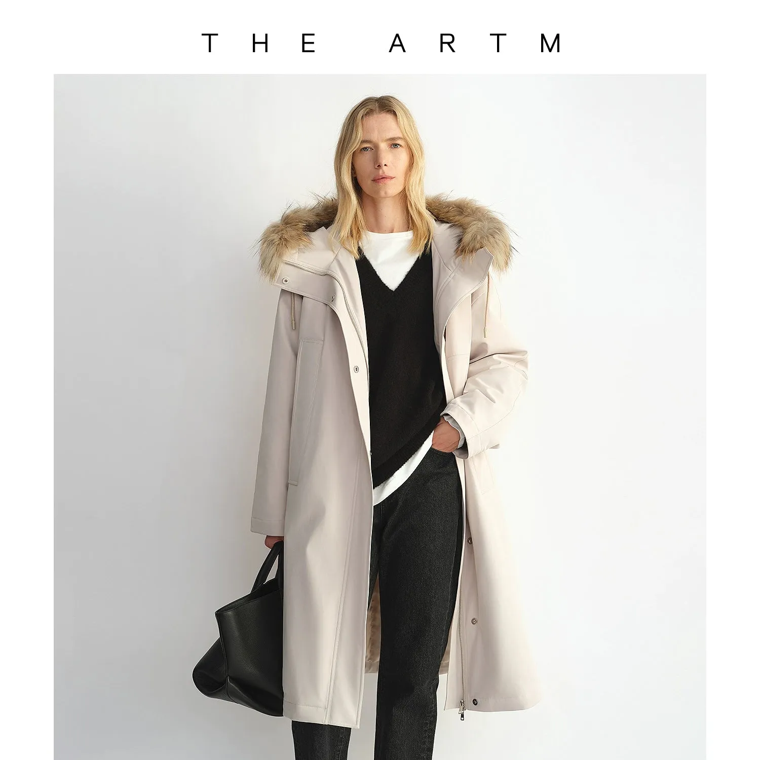 Detachable Fur Collar Winter Parka
