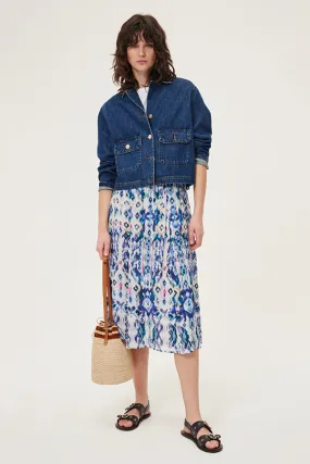 DORRY MEXICAN-INSPIRED PRINT MIDI SKIRT