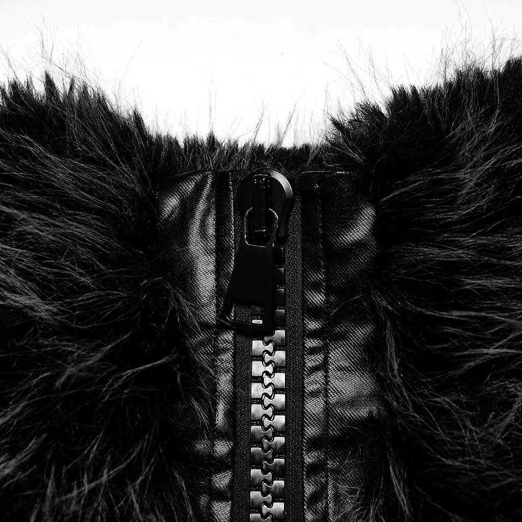 Eclipse Cropped Fur Jacket
