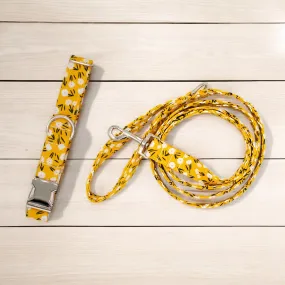 Farm Floral Yellow | Collar and Leash Set
