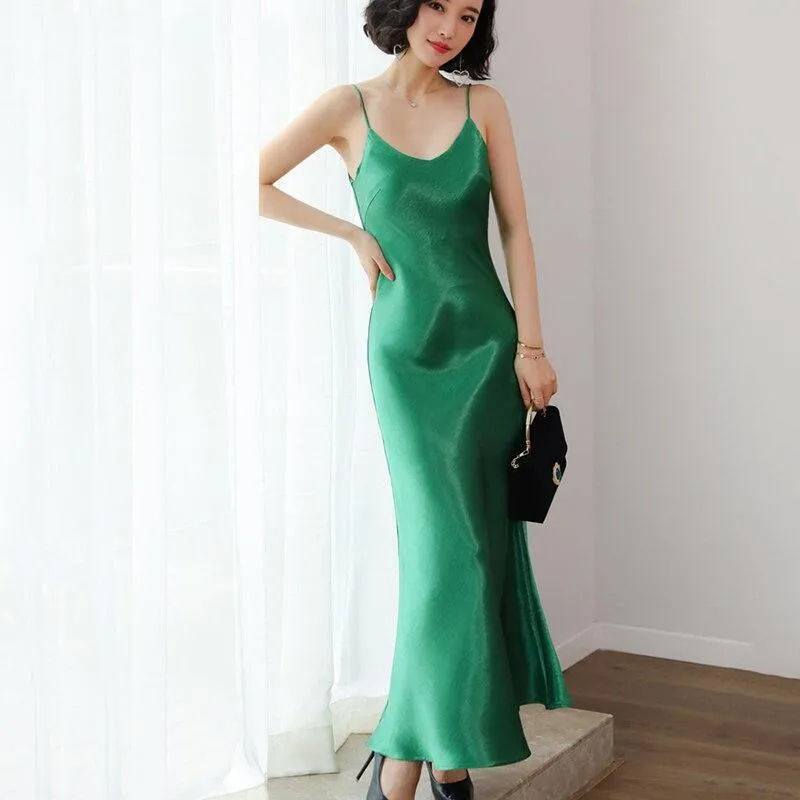 FashionSierra - Women Summer Dress New Fashion Large size Sleeveless Spaghetti Strap Womens Dress Solid color Ladies Dress