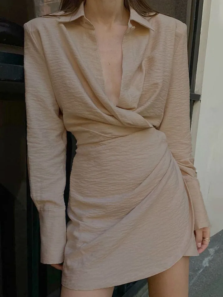 FLYTONN-Sexy spring and summer dresses, party dresses, graduation gifts,Sienna Draped Dress