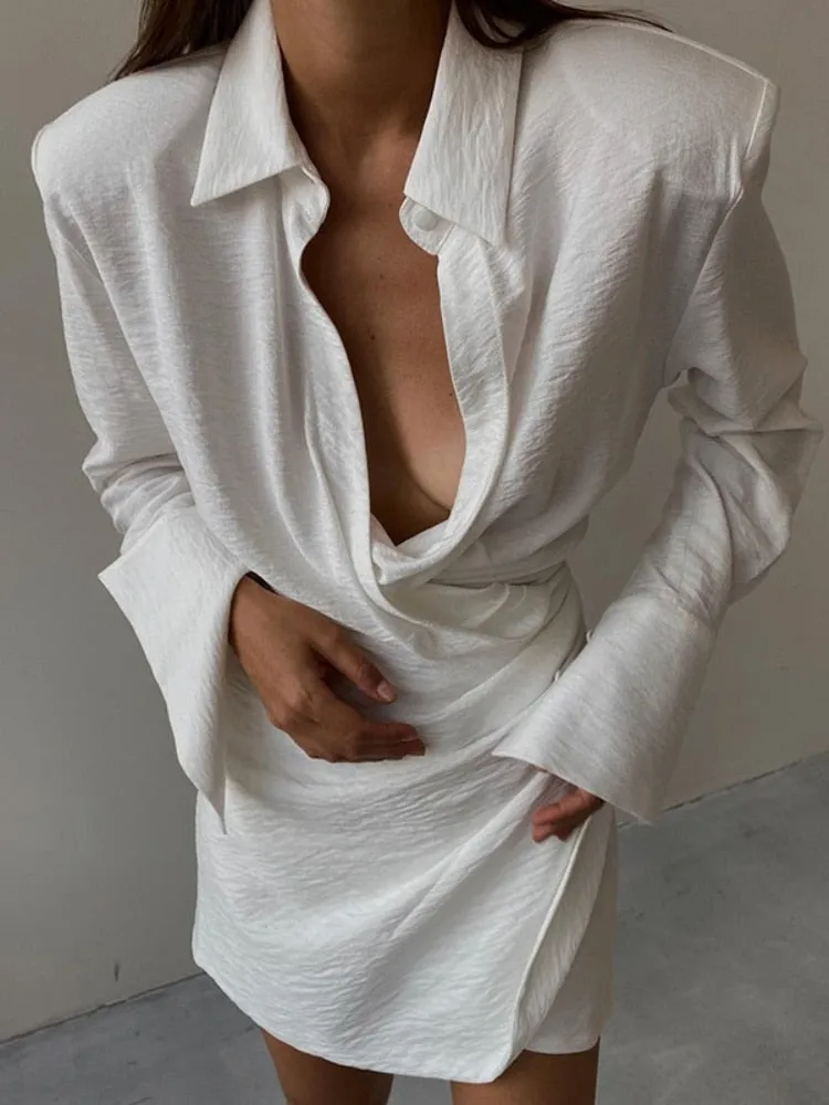 FLYTONN-Sexy spring and summer dresses, party dresses, graduation gifts,Sienna Draped Dress
