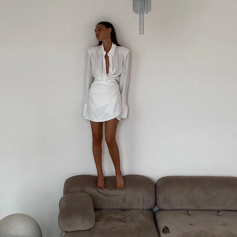 FLYTONN-Sexy spring and summer dresses, party dresses, graduation gifts,Sienna Draped Dress