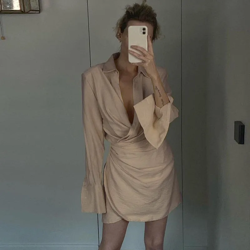 FLYTONN-Sexy spring and summer dresses, party dresses, graduation gifts,Sienna Draped Dress