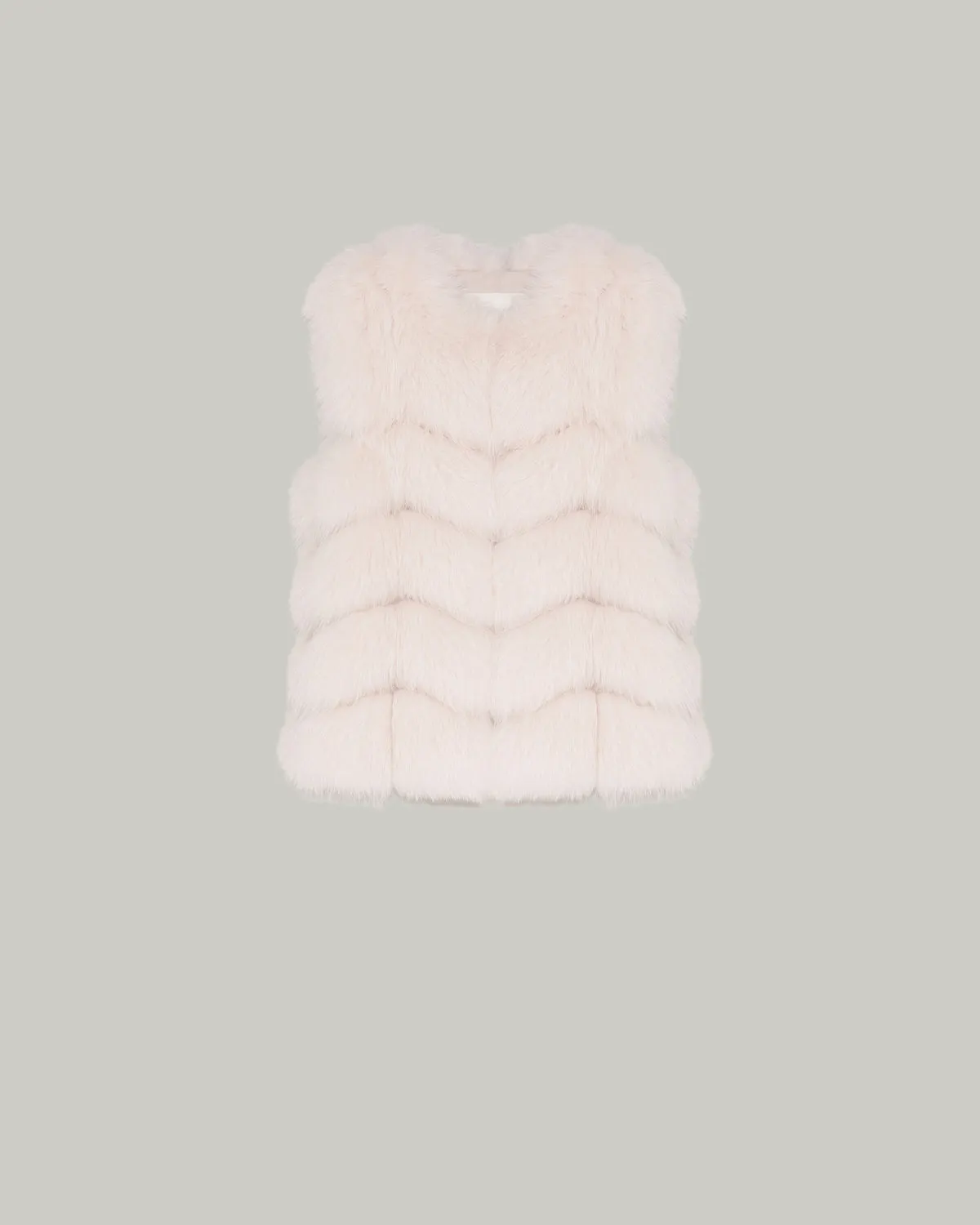 Fox fur gilet
