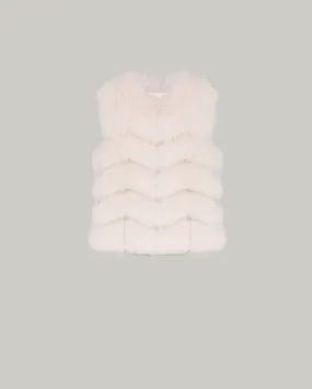 Fox fur gilet