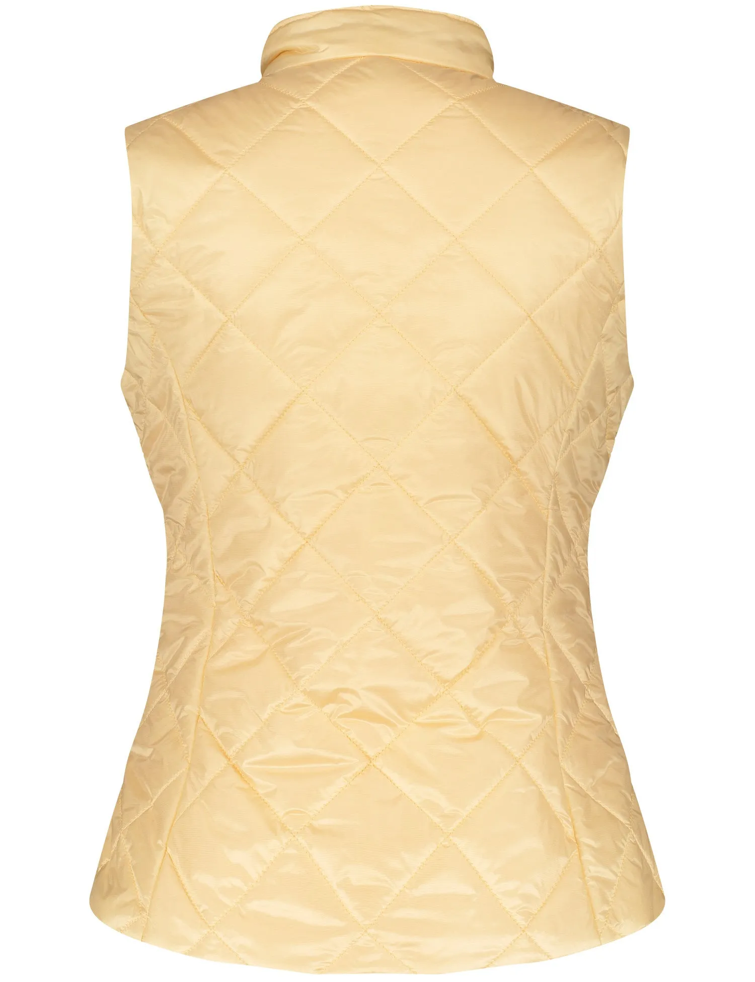 GERRY WEBER <BR>
Gilet with diamond quilting <BR>
Yellow <BR>