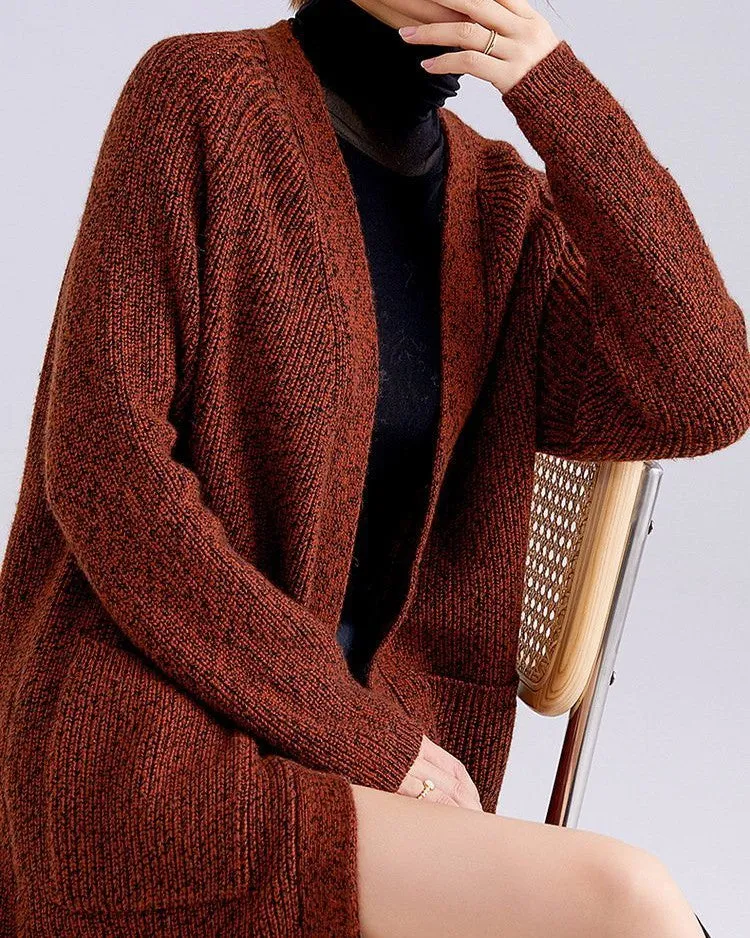Gilet Long Laine et Cachemire - Lyna