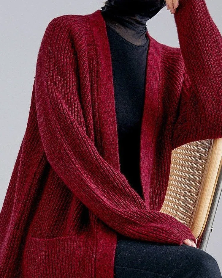Gilet Long Laine et Cachemire - Lyna