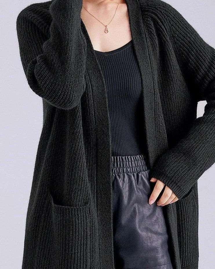 Gilet Long Laine et Cachemire - Lyna