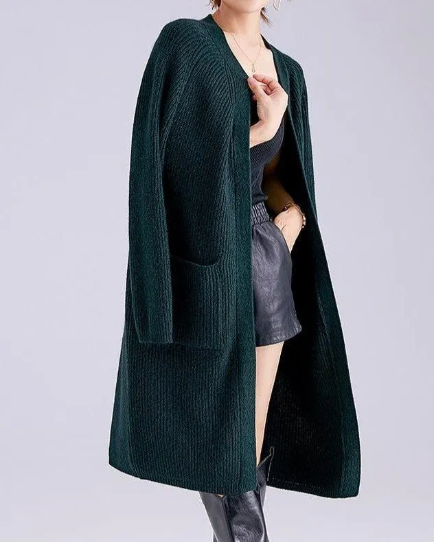 Gilet Long Laine et Cachemire - Lyna