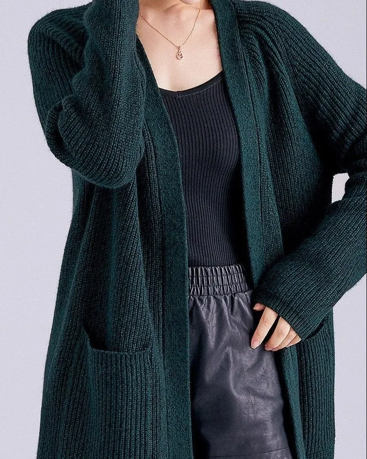 Gilet Long Laine et Cachemire - Lyna