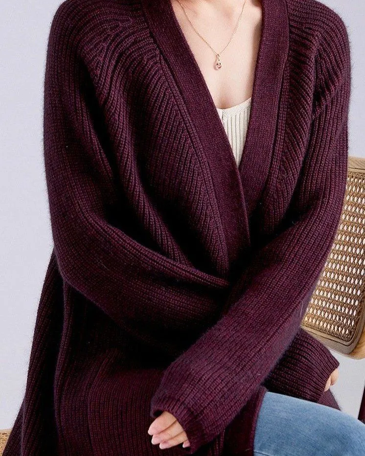 Gilet Long Laine et Cachemire - Lyna