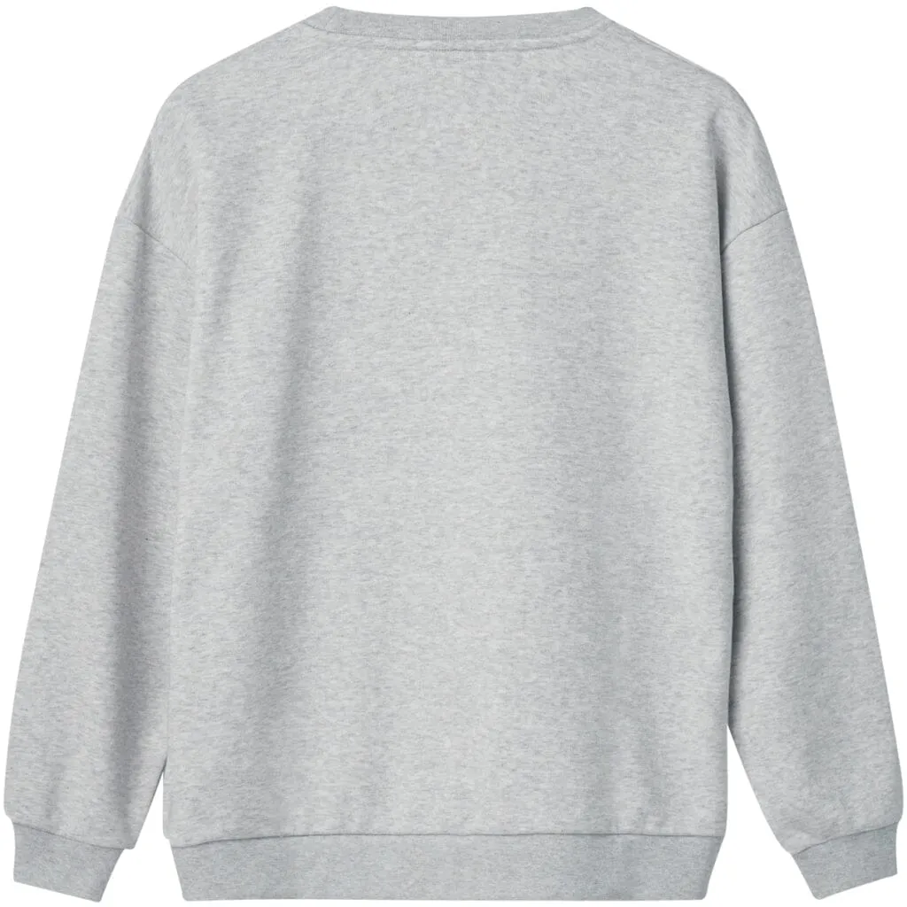 H2O - Base Woman Sweat O'Neck - 1020 Lt. Grey Mel
