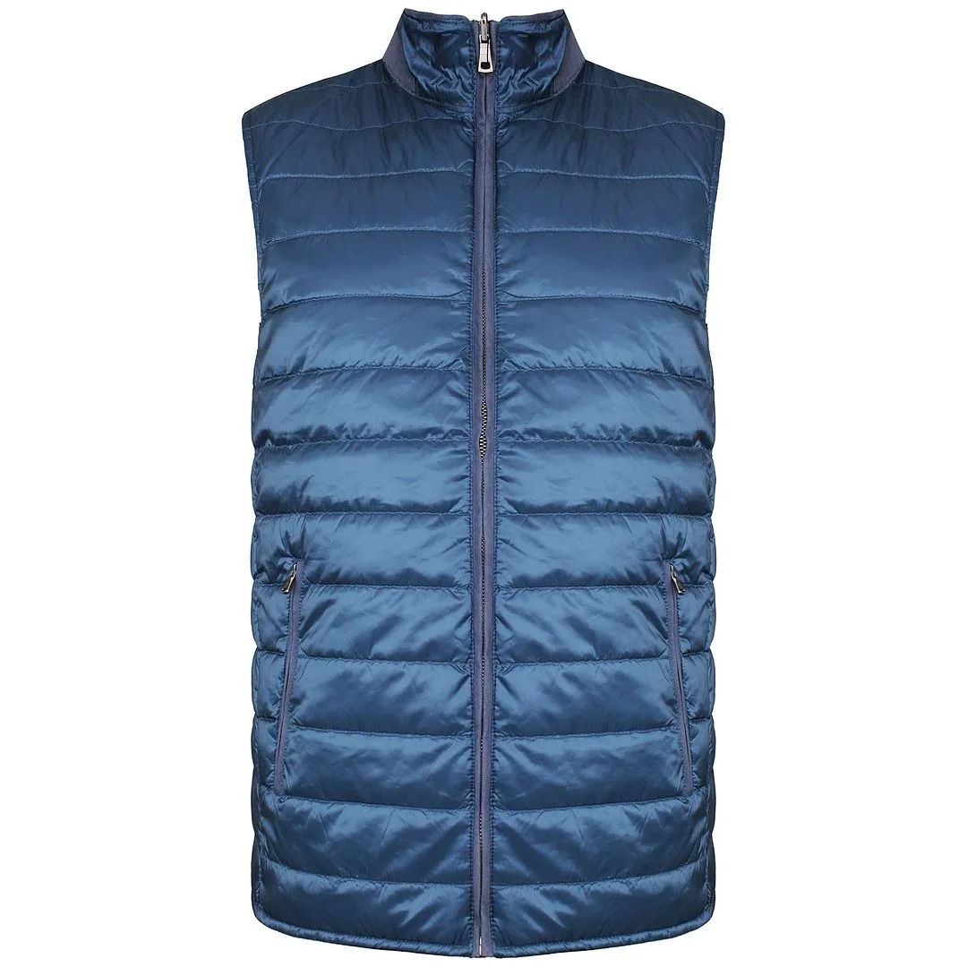 Hackett London Reversible Mens Navy Blue Gilet