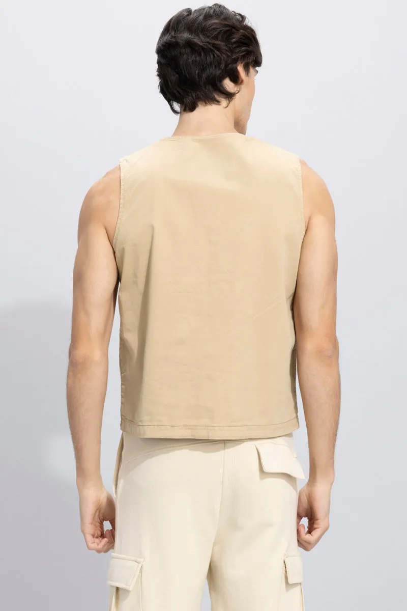 Hawker Beige Multipocket Gilet
