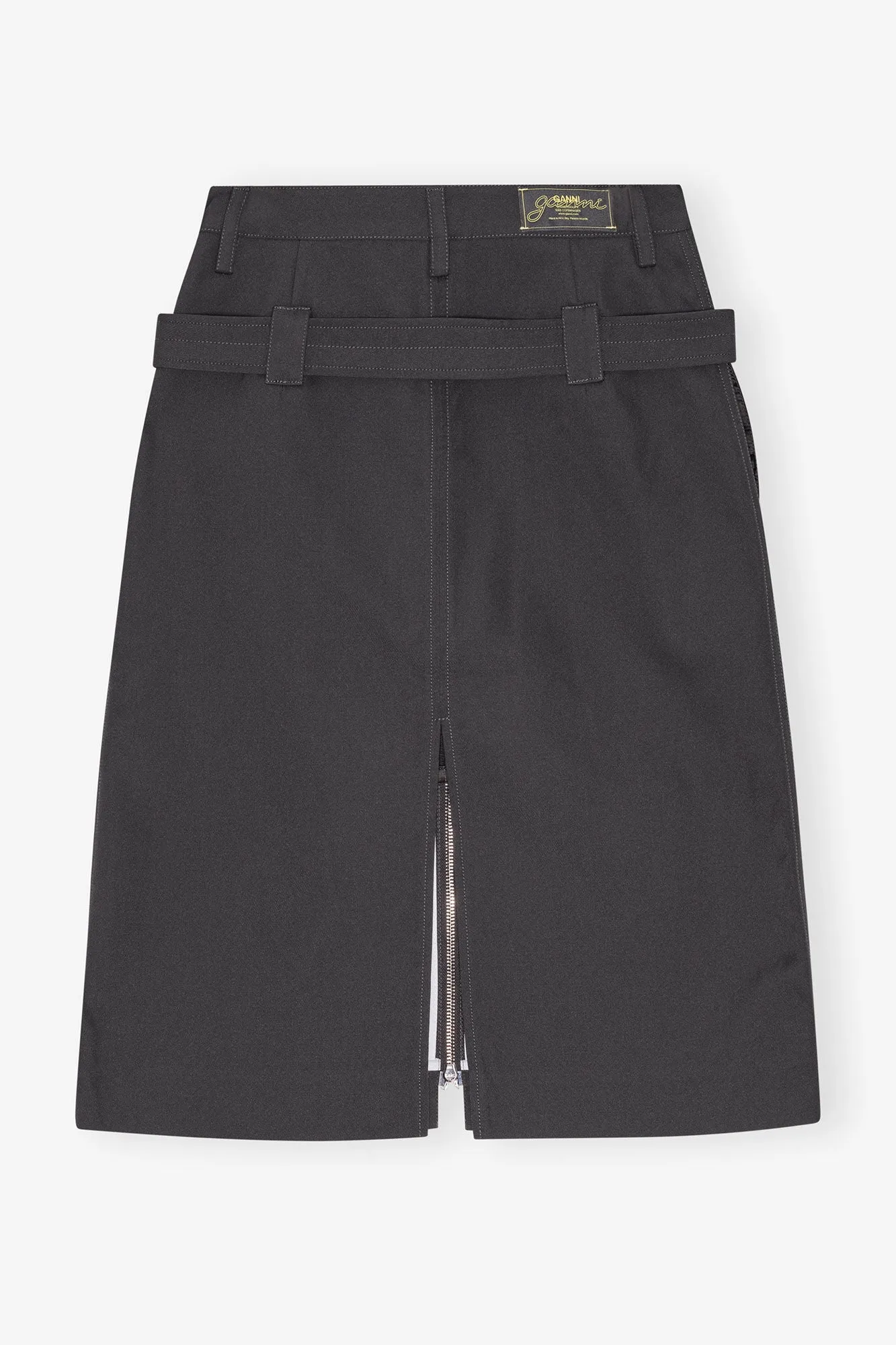 Heavy Twill Midi Skirt