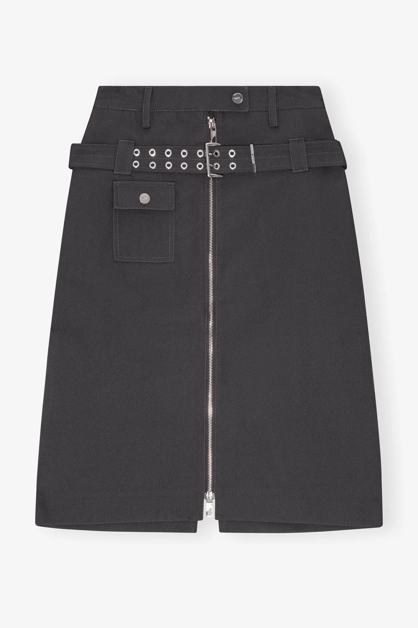 Heavy Twill Midi Skirt