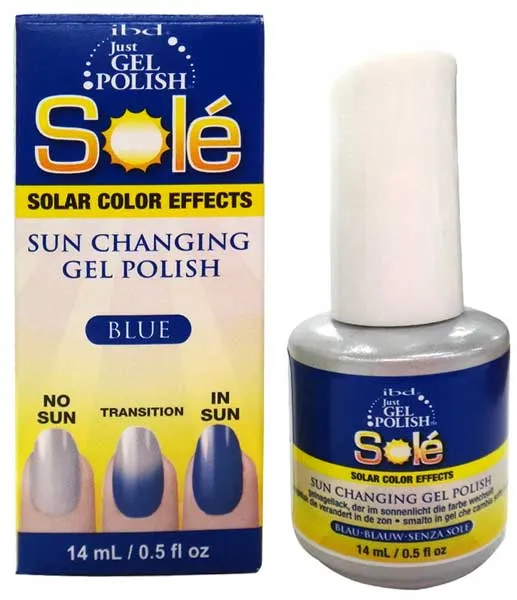 ibd Just Gel Polish - SOLAR EFFECTS - Sun Changing Gel Polish BLUE 0.5oz/14mL