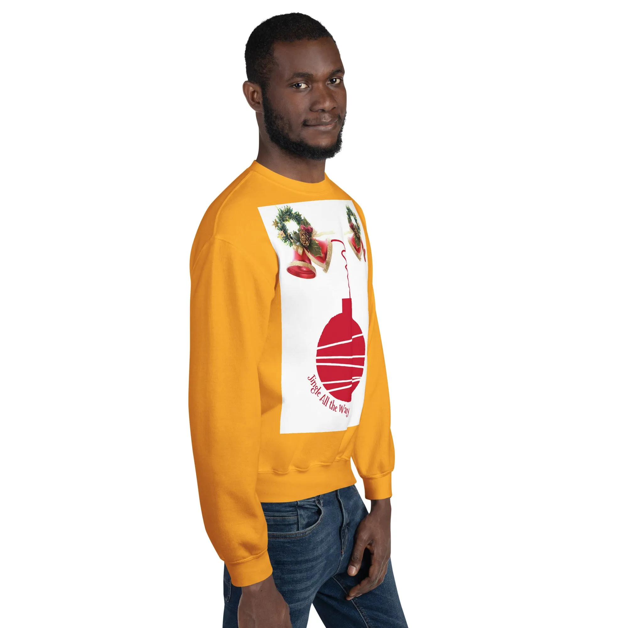 Jingle All the Way Christmas Sweatshirt (Glamourange Christmas Sweatshirt Men)