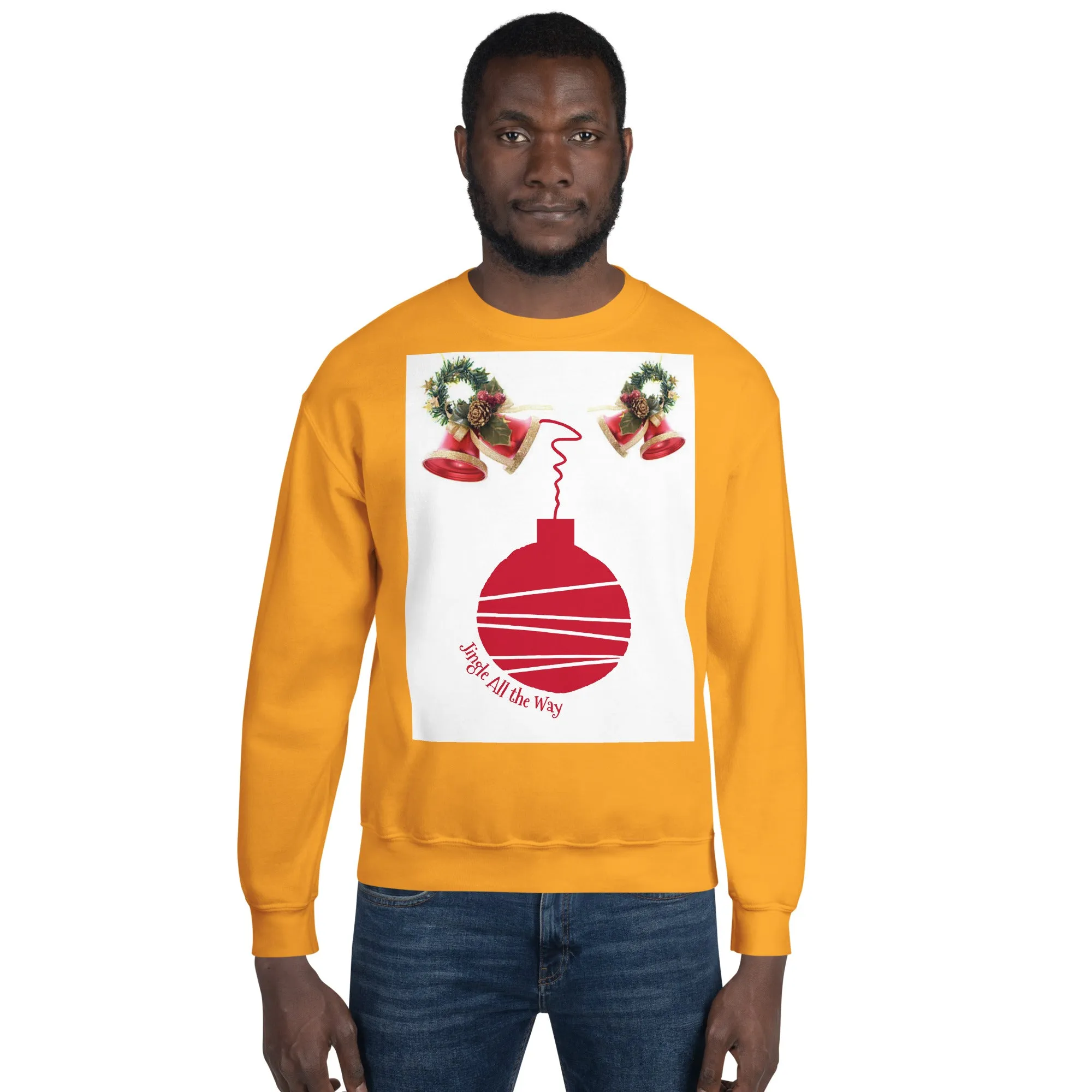 Jingle All the Way Christmas Sweatshirt (Glamourange Christmas Sweatshirt Men)