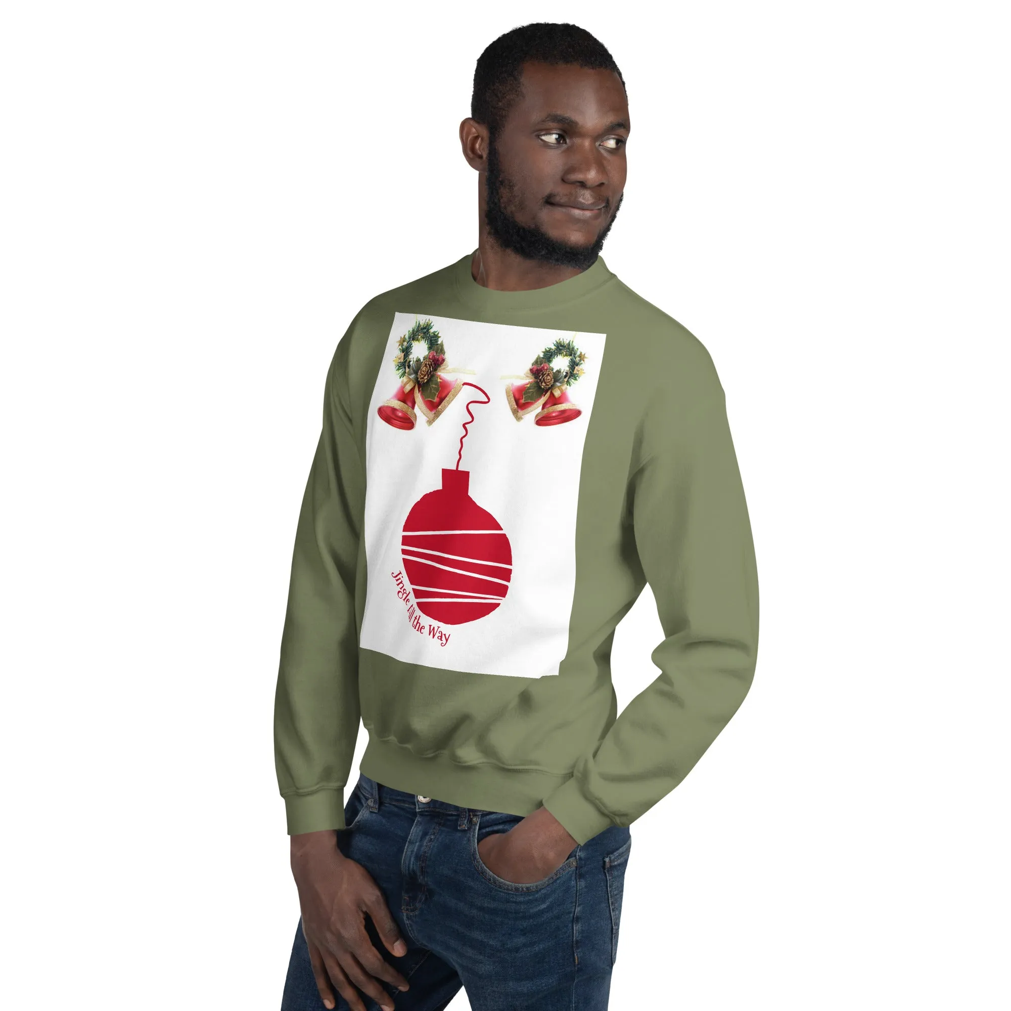 Jingle All the Way Christmas Sweatshirt (Glamourange Christmas Sweatshirt Men)