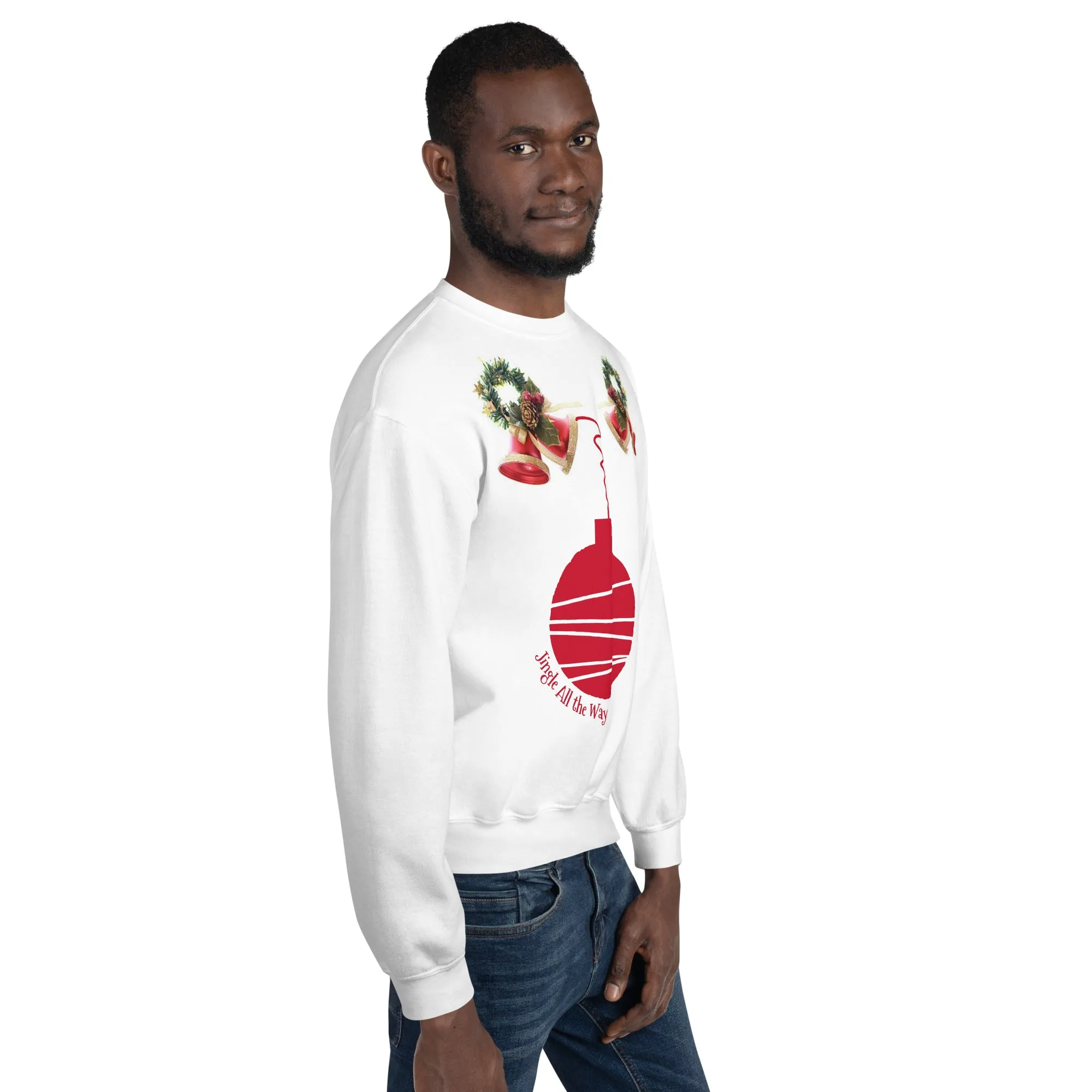 Jingle All the Way Christmas Sweatshirt (Glamourange Christmas Sweatshirt Men)
