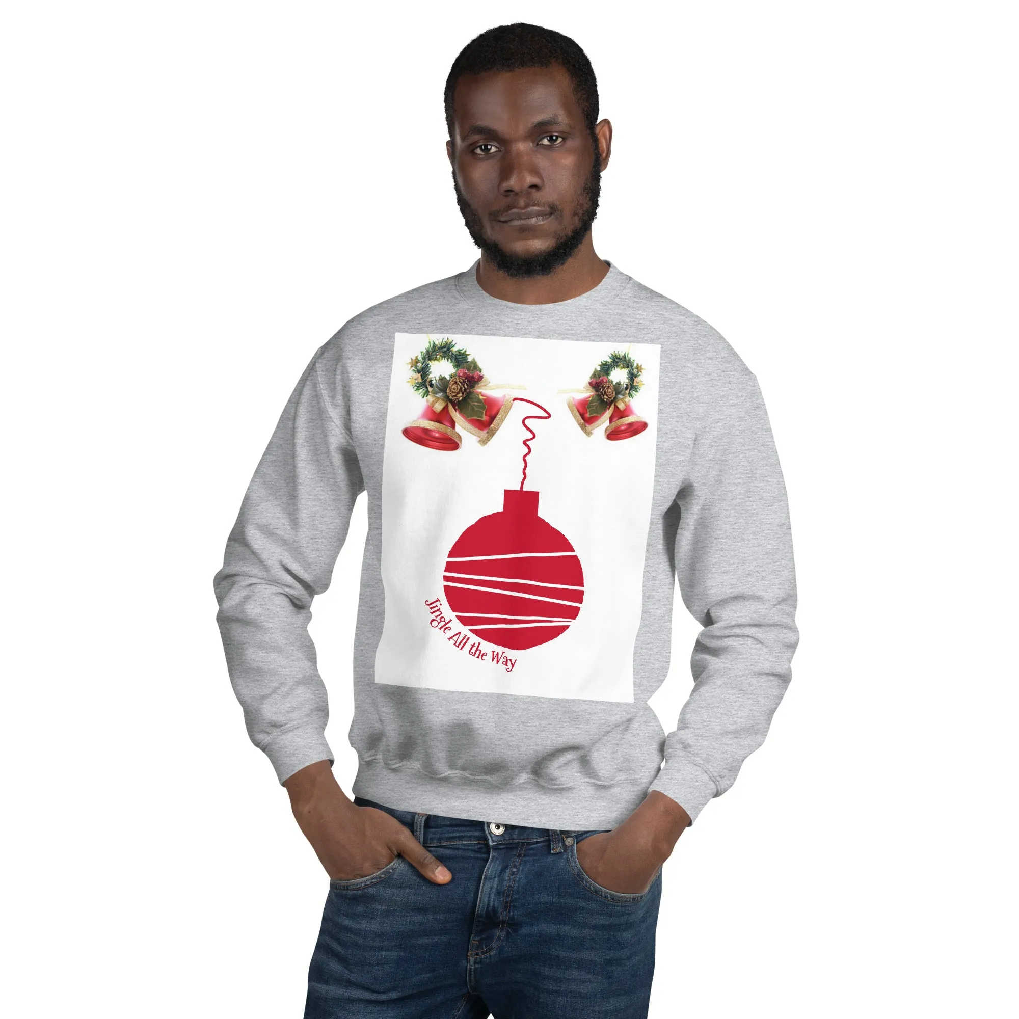 Jingle All the Way Christmas Sweatshirt (Glamourange Christmas Sweatshirt Men)