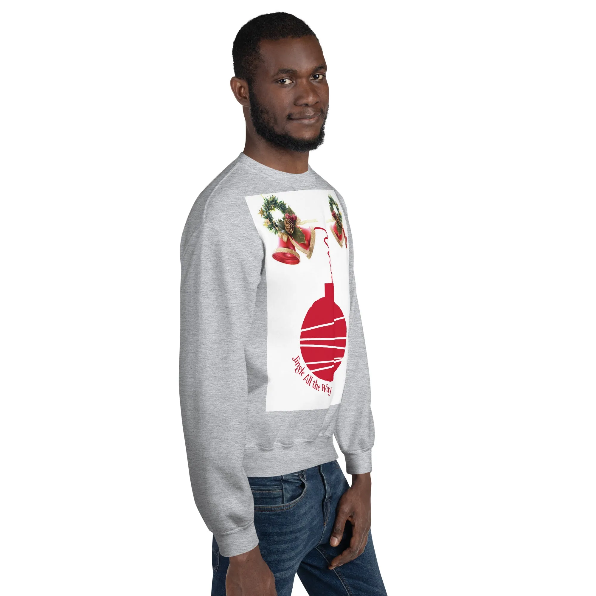 Jingle All the Way Christmas Sweatshirt (Glamourange Christmas Sweatshirt Men)