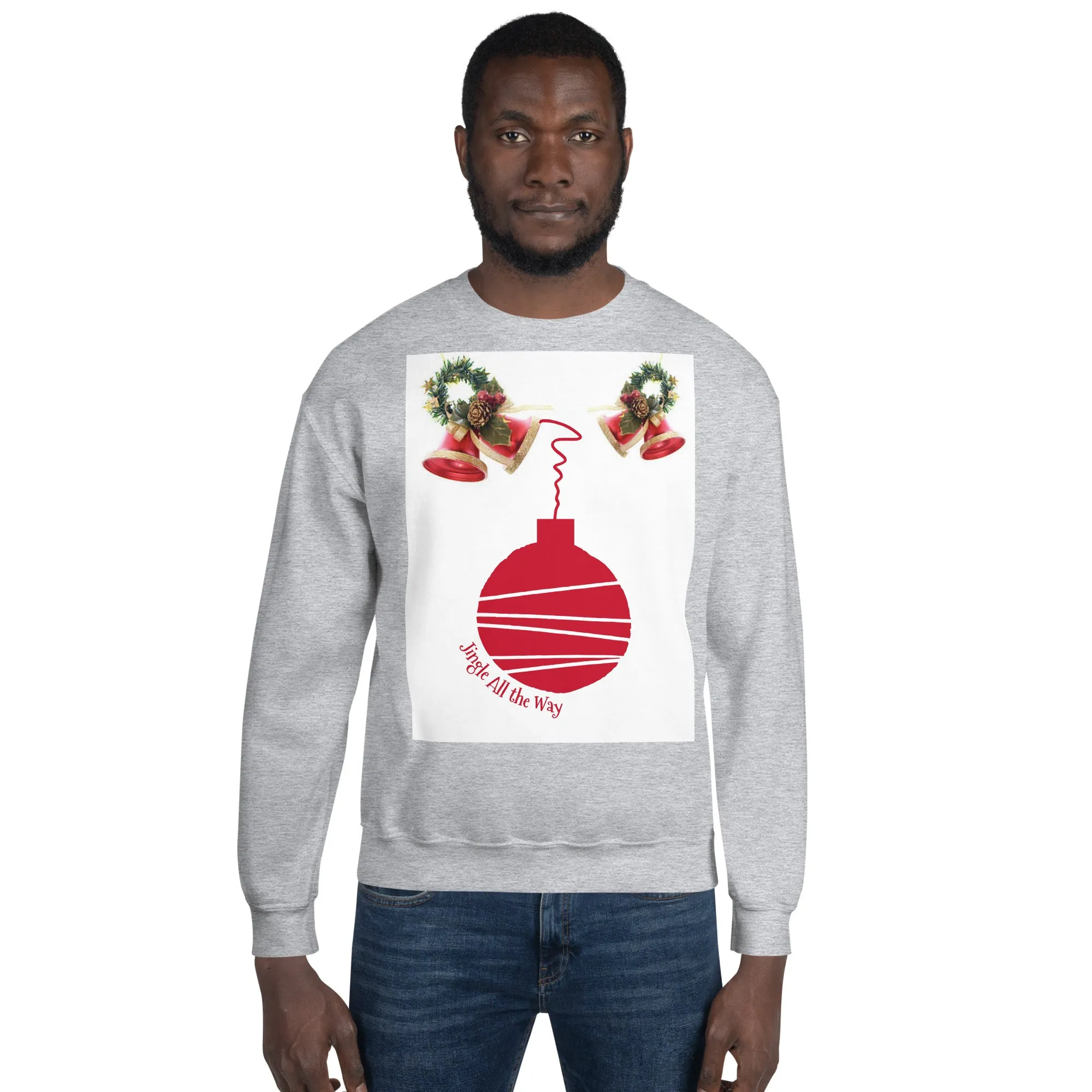 Jingle All the Way Christmas Sweatshirt (Glamourange Christmas Sweatshirt Men)