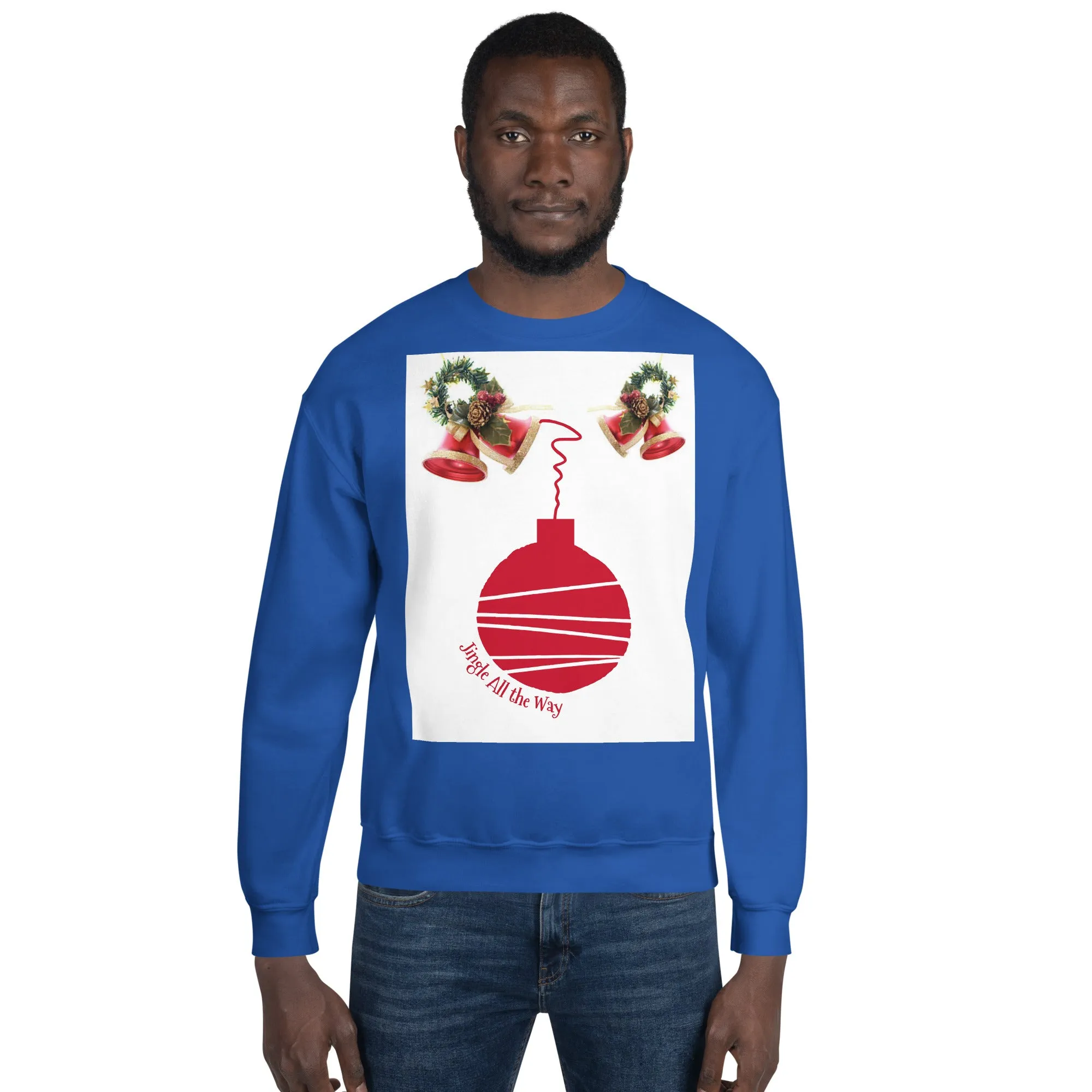 Jingle All the Way Christmas Sweatshirt (Glamourange Christmas Sweatshirt Men)