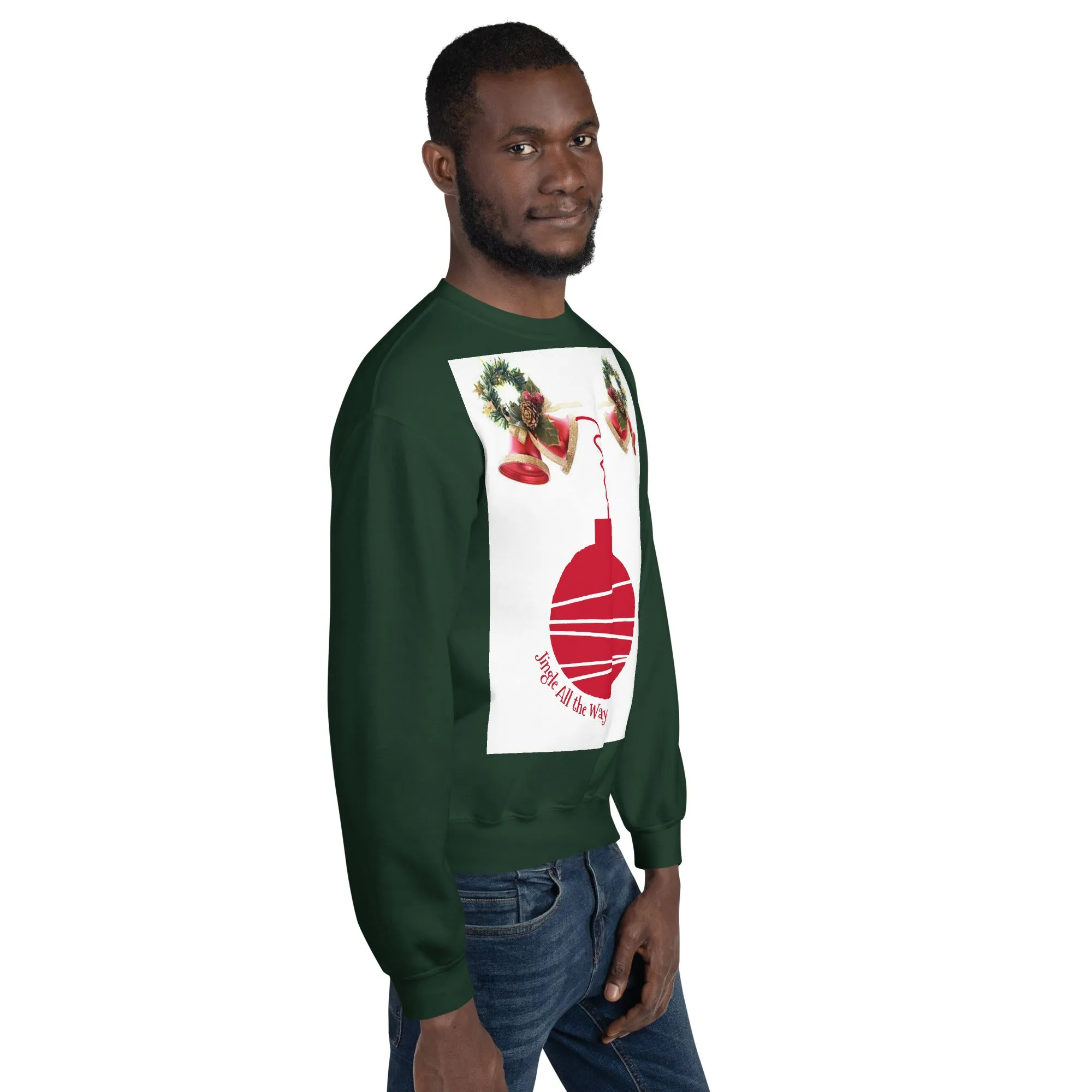 Jingle All the Way Christmas Sweatshirt (Glamourange Christmas Sweatshirt Men)
