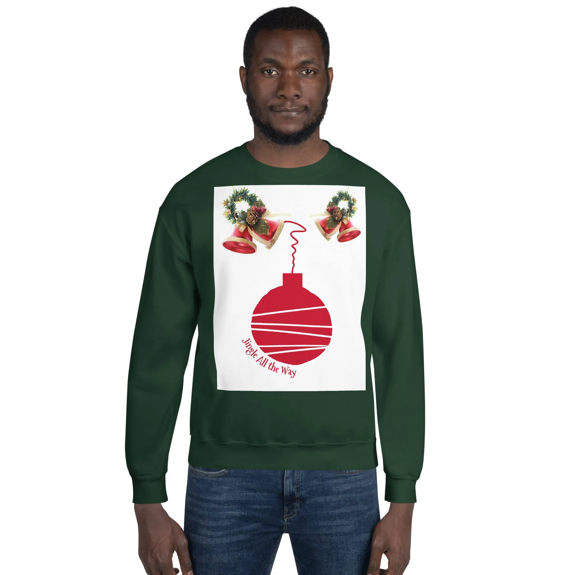 Jingle All the Way Christmas Sweatshirt (Glamourange Christmas Sweatshirt Men)
